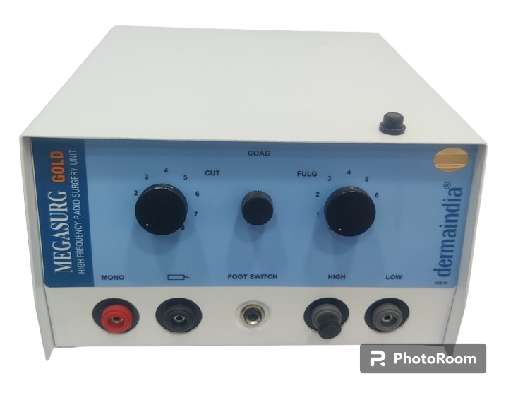DermaIndia Megasurg Gold High Frequency Radio Cautery Unit With Fulguration & Cutting