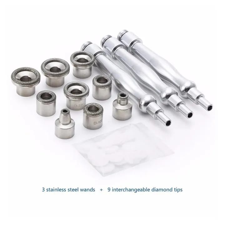 Diamond Dermabrasion Tips& Wands Set