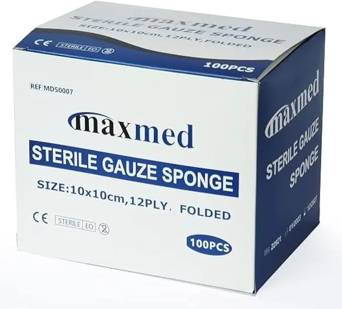 Gauze Sterile 12 Ply 100s/Pkt