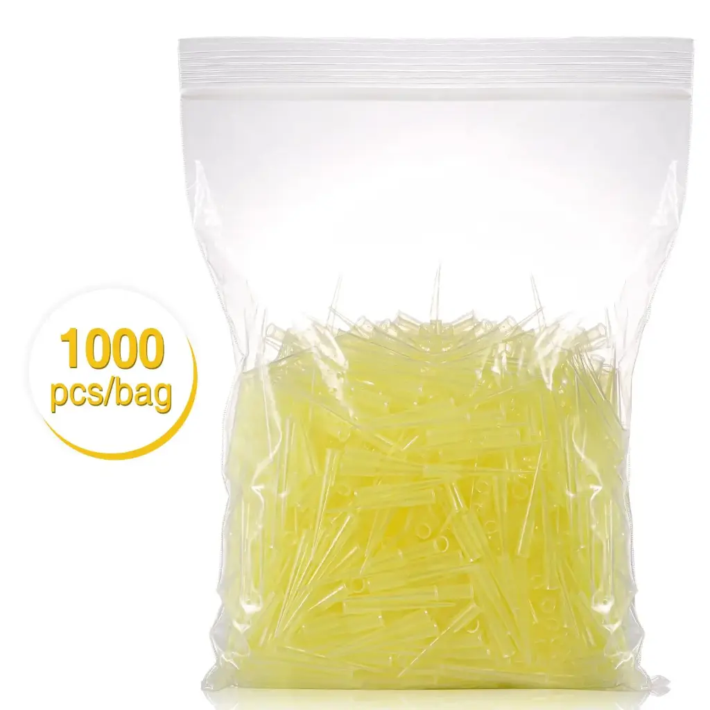Micropipette Tips Yellow 200ul (1000s/Pkt)
