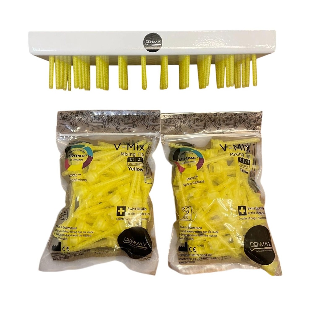Denmax Mixpac Light Body Tips Yellow 50s Pack