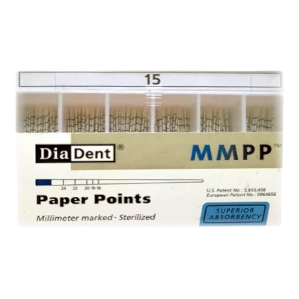Diadent Paper Points 200's Pack