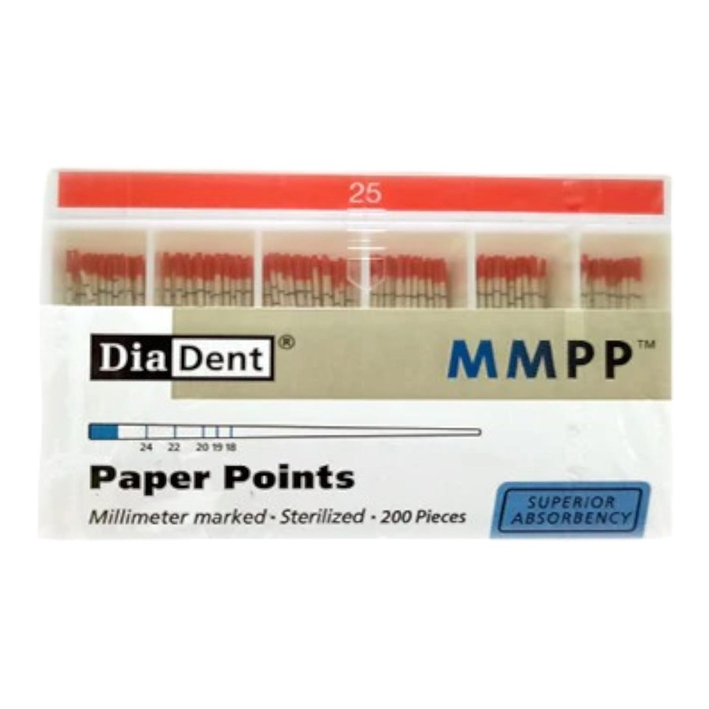 Diadent Paper Points MMPP 200's Pack