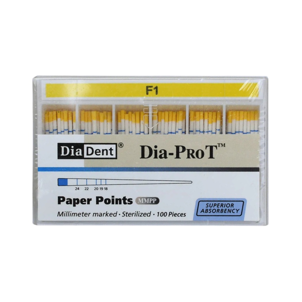 Diadent Paper Points Dia-ProT 100's Pack