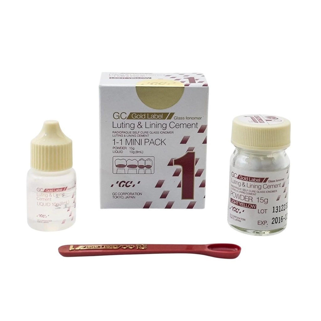 GC Fuji 1 Gold Label Glass Ionomer Luting & Lining Cement MINI Pack