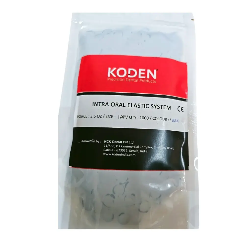 Koden Orthodontic Elastics Bands 1/4" Diameter 1000's Pack