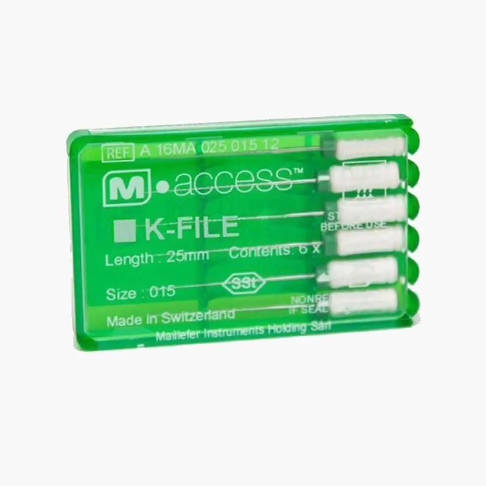 Dentsply M-Access K File Niti 21mm 6's Pack