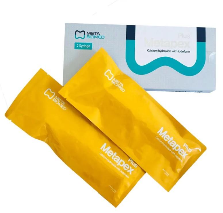 Meta Biomed Metapex Plus Calcium Hydroxide With Lodoform 2.2g 2's Syringe