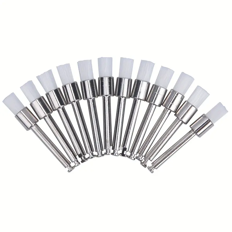 Dispomate Polishing Brush Nylon Flat 100's Pack
