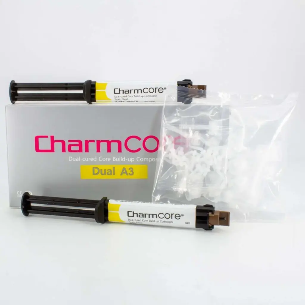 DentKist Charmcore Duel Cured Core Build-up Composite 2x5ml A3