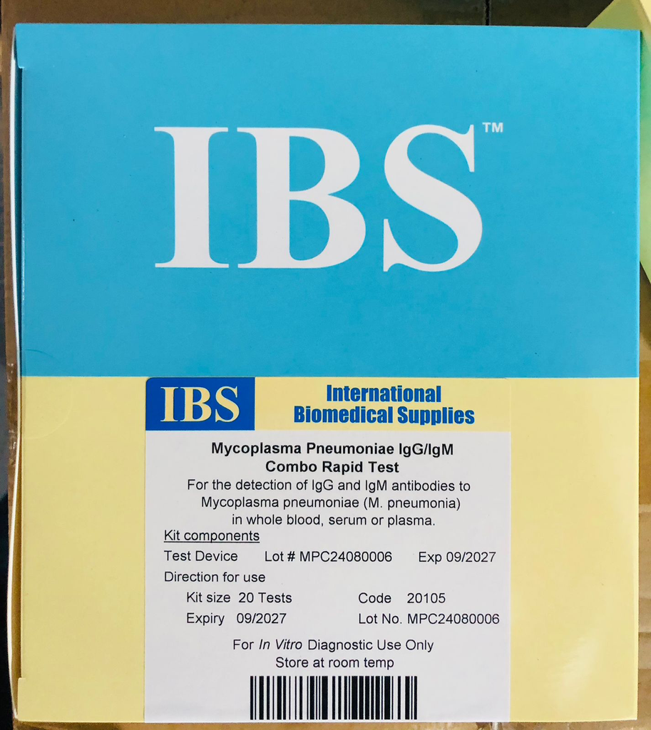 [IV2504984] IBS Mycoplasma Antibody IgM & IgG Combo Test Cassette 20T/ Kit (W/S/P)