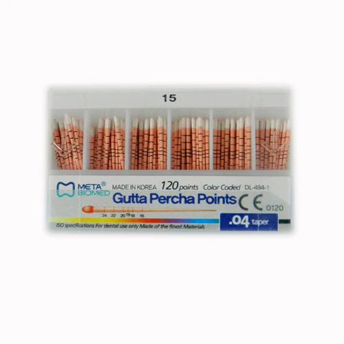 Meta Biomed Gutta Percha 4% (.04 Taper) 120's Pack