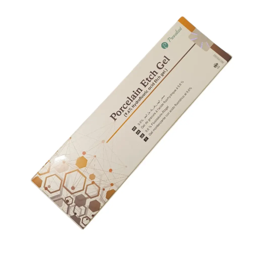 Prevalent Procelain Etch 9.6% Hydrofluoric Acid Etch Gel 3gm Syringe