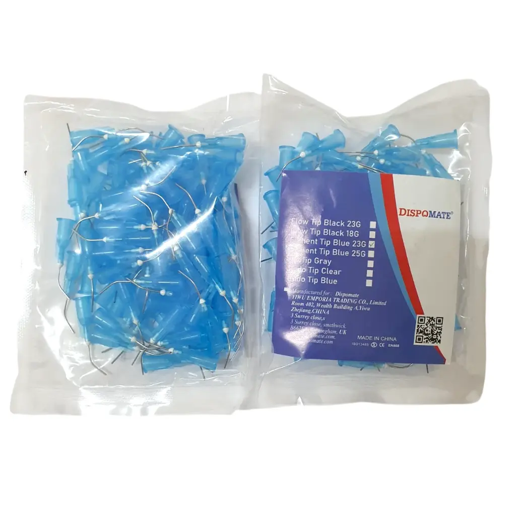 [IV2505046] Dispomate Etchent Tip Blue 100s/Pkt (23G)