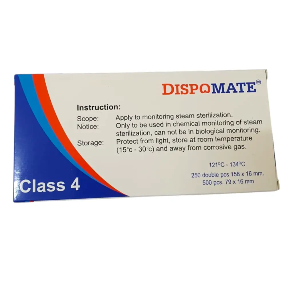 Dispomate Type 4 Double Chemical Indicator Strip for Steam 79 x 16mm - 250x2 Pcs/Box