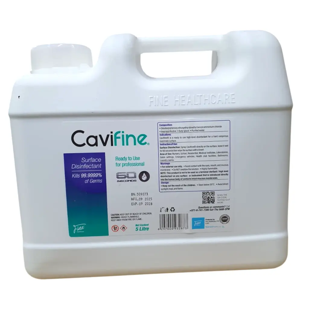 Cavifine Surface Disinfectant Cleaner Solution 5L