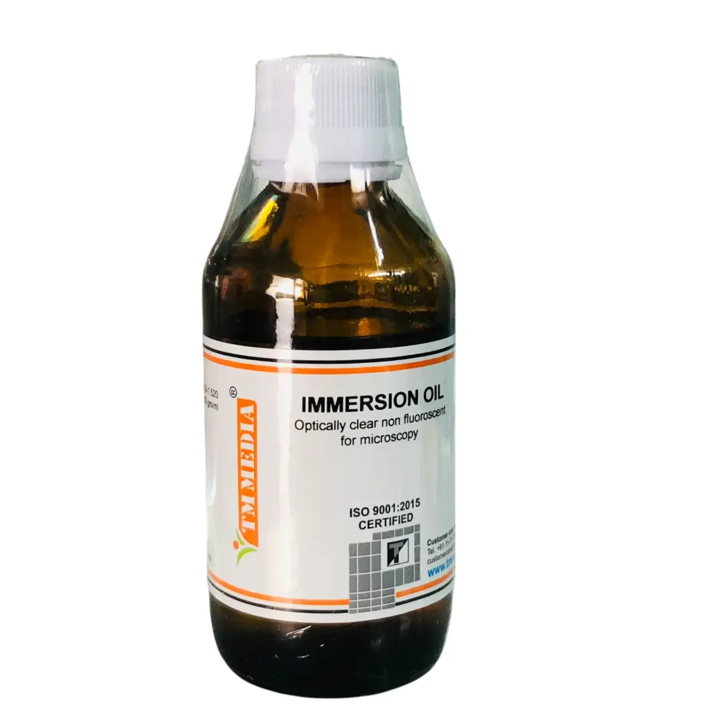TM Media Immersion Oil Optically Clear Non Florescent for Microscopy 100ml