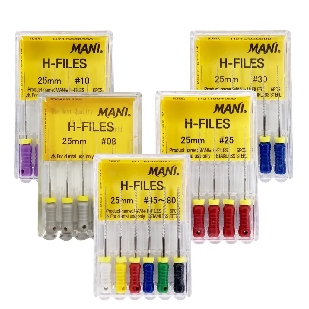 Mani H Files 25mm 6's Pack