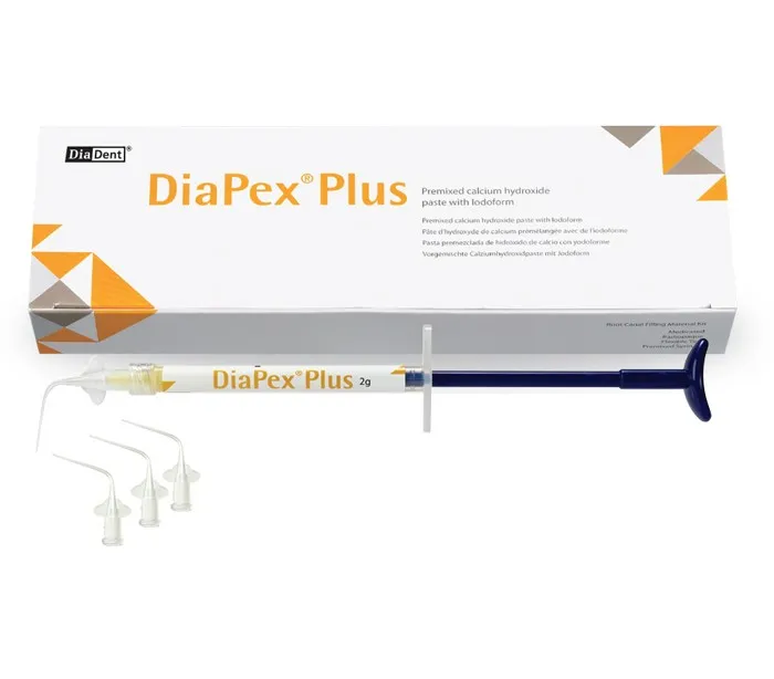 [IV2505514] DiaDent DiaPex Plus Premixed Calcium Hydroxide Paste with Lodoform 2g Syringe