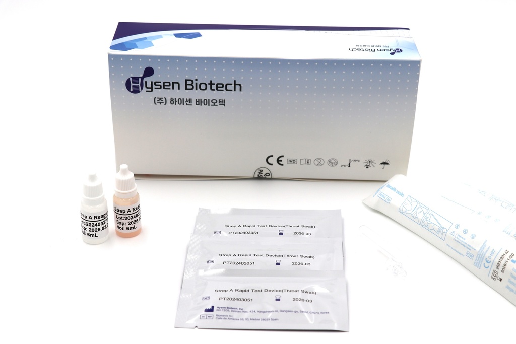 [HIST-502] Hysen Strep A Rapid Test Cassette 25T/ Kit
