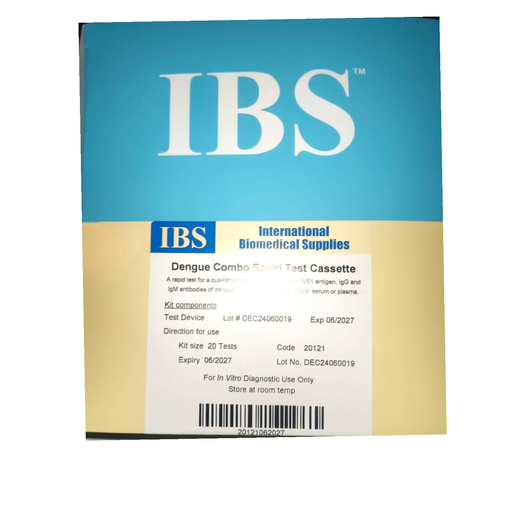 [IV2504976] IBS Dengue IgG/IgM Ab + NS1 Ag Combo Rapid Test Cassette 20T/Kit