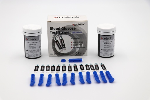 [IV2400013] Acuteck EGS-102 Blood Glucose Test Strip (GOD) 50T/ Kit 