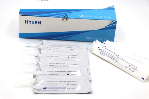 [HIFLU-502] Hysen Influenza A+B Ag Rapid Test Cassette 25T/ Kit