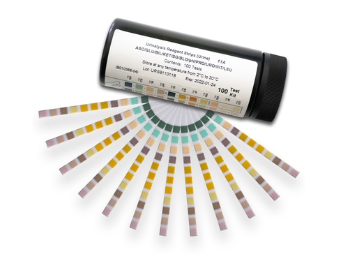 [HURS-1111] Hysen 11 Para Urinalysis Reagent 100 Strips/Box